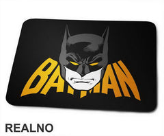 Yellow Eyes And Text - Batman - Podloga za miš