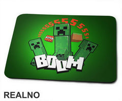 Creepers - SSSSS BOOM - Minecraft - Podloga za miš