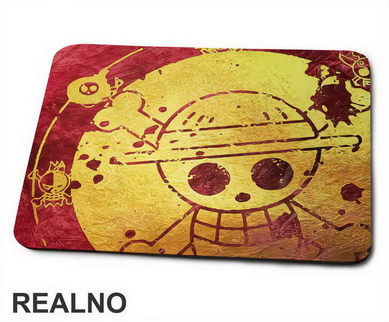 Golden Skull - One Piece - Podloga za miš