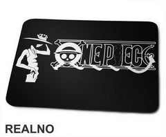 Logo And Luffy - One Piece - Podloga za miš