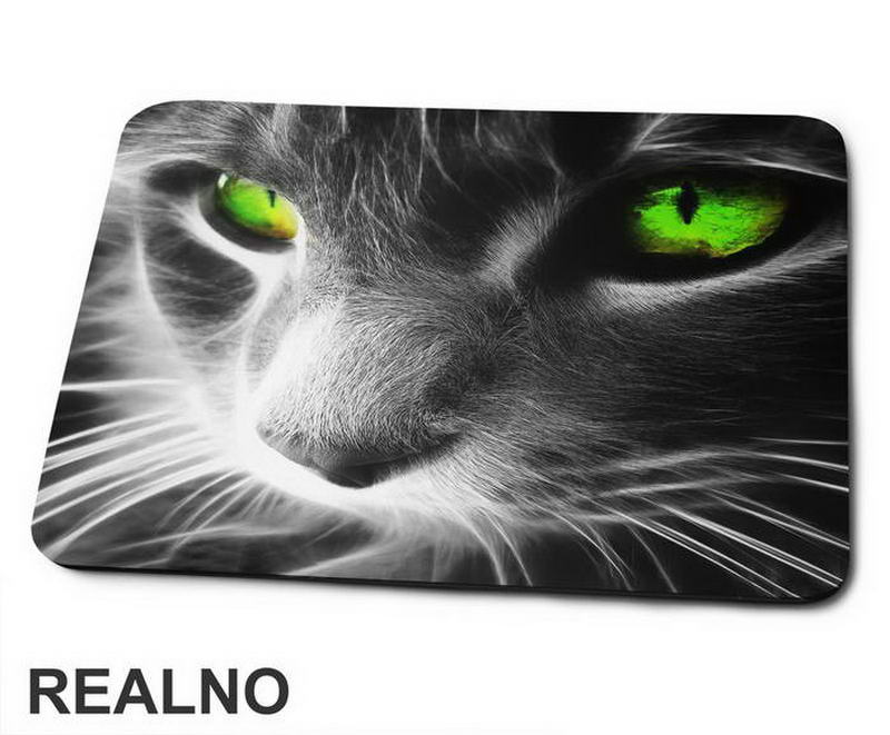 Green Eyed Cat - Mačke - Podloga za miš