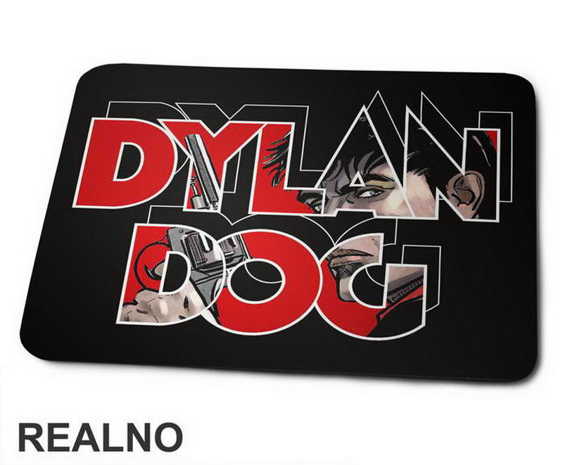 Logo - Face And Pistol - Dylan Dog - Podloga za miš