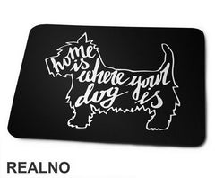 Home Is Where Your Dog Is - Pas - Dog - Podloga za miš