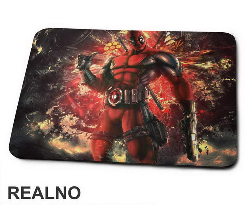Exploding Background - Deadpool - Podloga za miš