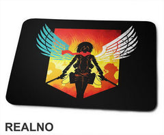 Mikasa With Wings - Attack On Titan - Podloga za miš