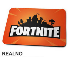 Orange Logo - Fortnite - Podloga za miš