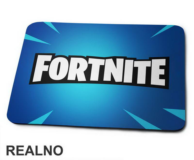 Blue Logo - Fortnite - Podloga za miš