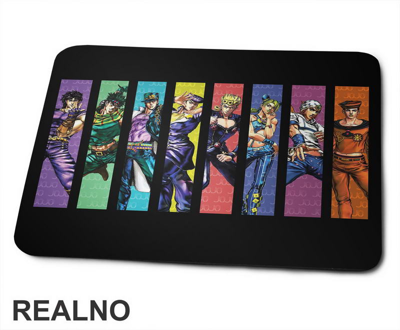Characters - Colors - Jojo's Bizarre Adventure - Podloga za miš