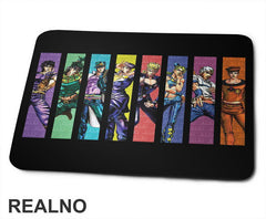 Characters - Colors - Jojo's Bizarre Adventure - Podloga za miš