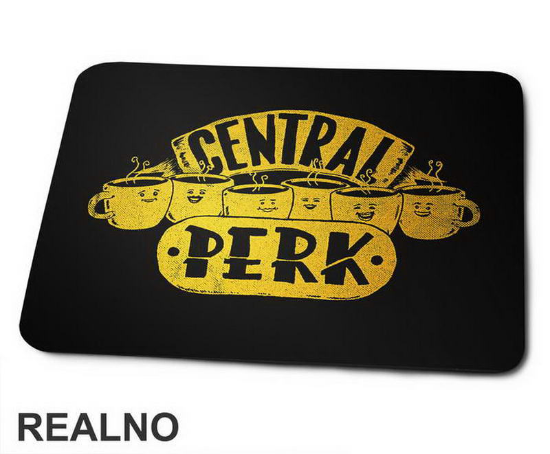 Central Perk - Smiling Cups - Friends - Prijatelji - Podloga za miš