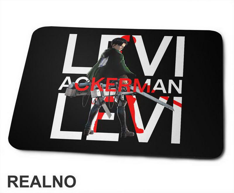 Levi Ackerman Red Shadow - Attack On Titan - Podloga Za Miš