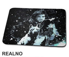 Jon Snow And Ghost - Blue - Game Of Thrones - GOT - Podloga za miš