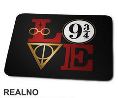 Love - Symbols - Harry Potter - Podloga za miš