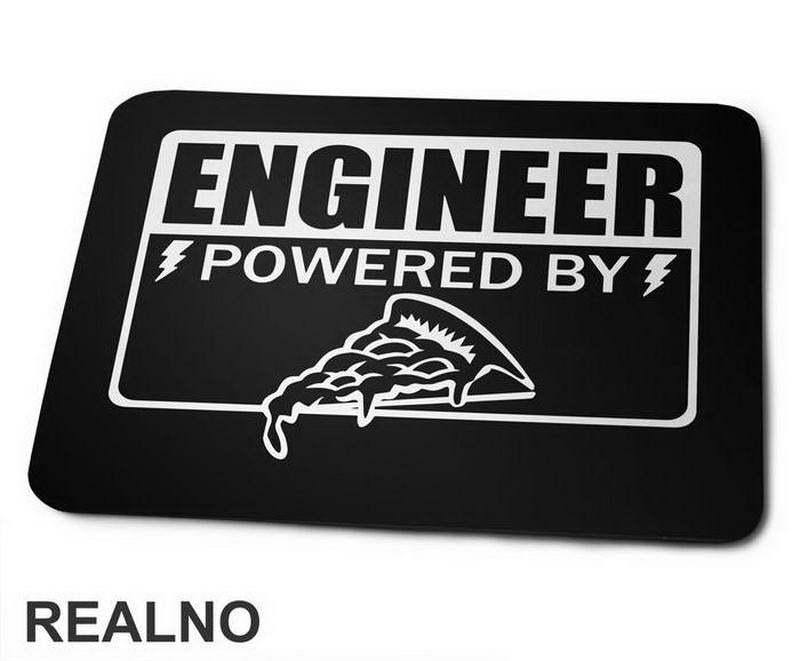 Powered By Pizza - Engineer - Podloga za miš