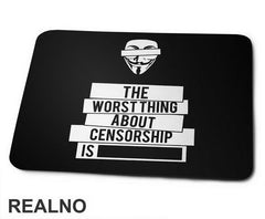 Censorship - Internet - Podloga za miš