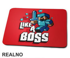 Steve Like A Boss - Minecraft - Podloga za miš
