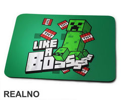 Creeper Like A Boss - Minecraft - Podloga za miš