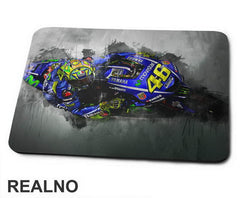 Watercolor - Motor - Rossi - VR - 46 - MotoGP - Sport - Podloga za miš