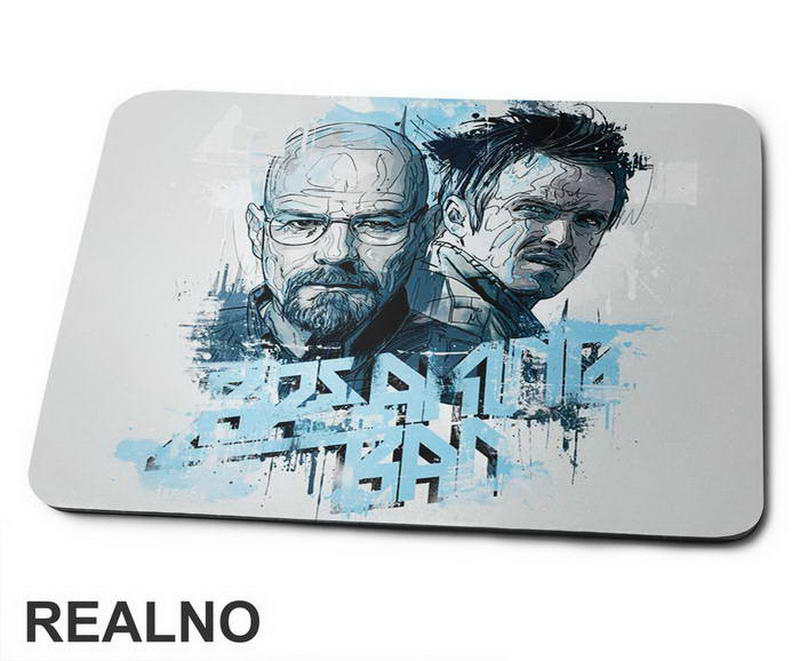 Walter White And Jesse - Drawing - Breaking Bad - Podloga za miš