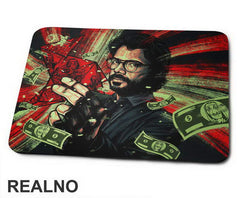 El Profesor - The Professor Money Flying - La Casa de Papel - Money Heist - Podloga za miš