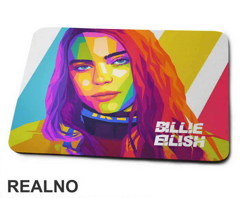 Colorful Polygonal Art - Billie Eilish - Muzika - Podloga za miš