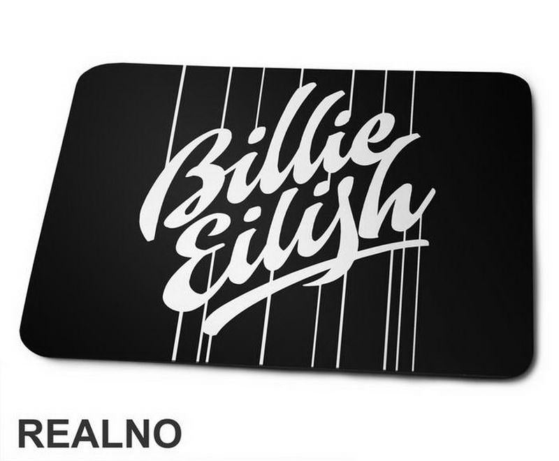 Billie Eilish Text Logo - Muzika - Podloga za miš