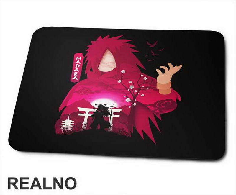 Madara - Red Silhouette - Naruto - Podloga za miš
