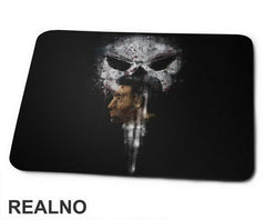 Skull And Portrait - Spotted - Punisher - Podloga za miš