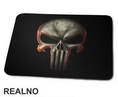 Red Outline Glow - Punisher - Podloga za miš