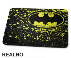 Yellow Drops And Logo - Batman - Podloga za miš