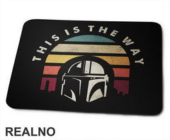 Retro This Is The Way - Mandalorian - Star Wars - Podloga za miš