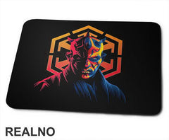 Darth Maul Colorful Portrait - Star Wars - Podloga za miš