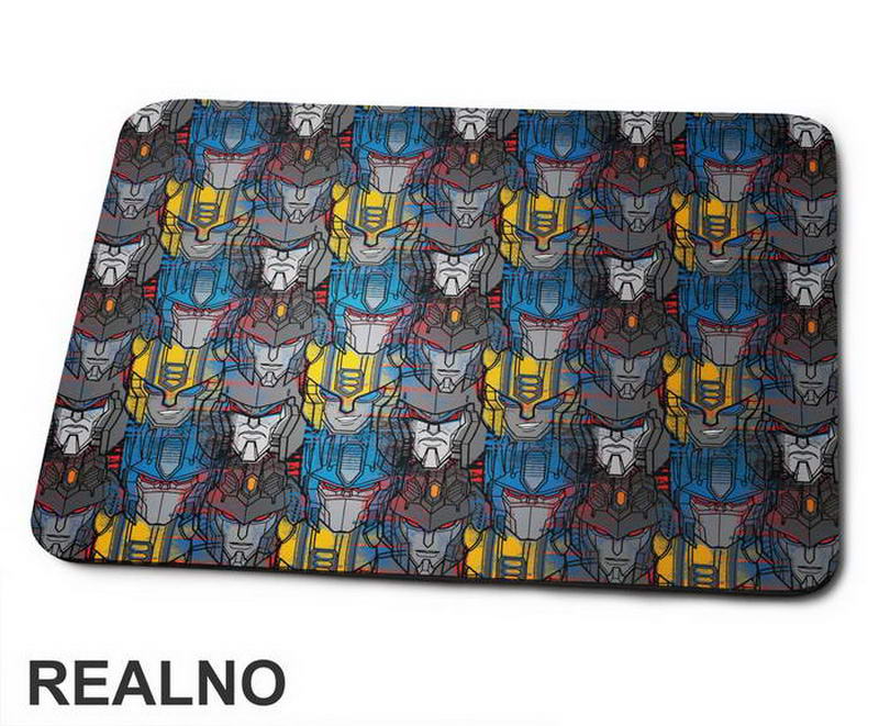 Autobot And Decepticon Heads - Transformers - Podloga za miš