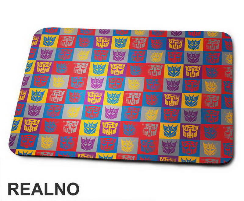 Autobot And Decepticon Logo Squares - Transformers - Podloga za miš