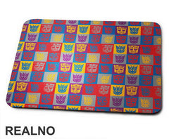 Autobot And Decepticon Logo Squares - Transformers - Podloga za miš