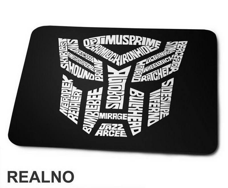 Autobot Logo Text - Transformers - Podloga za miš