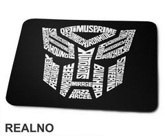 Autobot Logo Text - Transformers - Podloga za miš