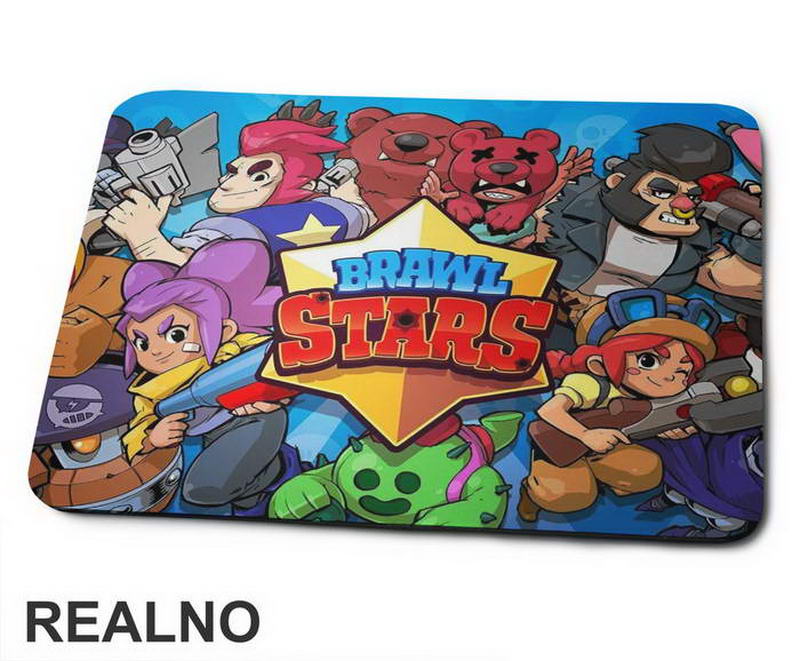 Star Logo Group Photo - Brawl Stars - Podloga za miš