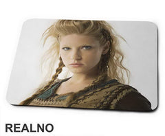 Lagertha White Background - Vikings - Podloga za miš
