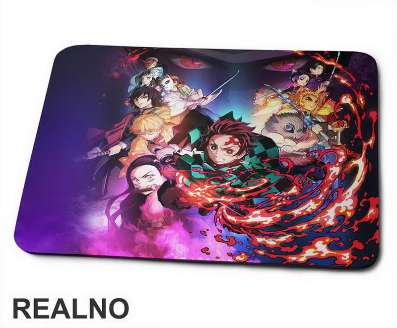 Characters - Colors - Demon Slayer - Podloga za miš