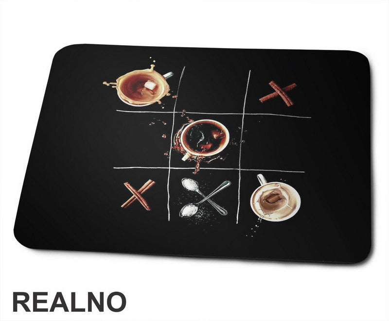 Coffee - Tic Tak Toe - Kafa - Podloga za miš