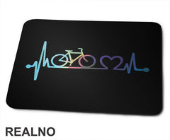 Heartbeat Color - Biciklovi - Bike - Podloga za miš