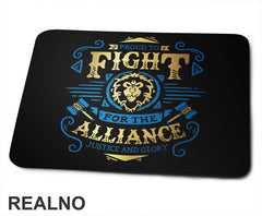 Proud To Fight For The Alliance - World Of Warcraft - Podloga za miš
