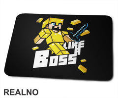 Like A Boos - Gold - Minecraft - Podloga za miš