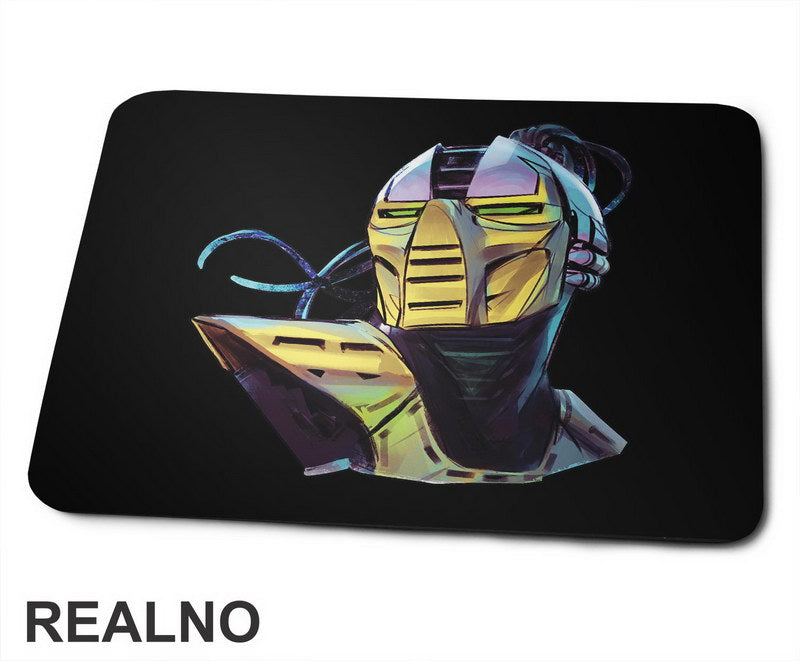 Cyrax Portrait Illustration - Mortal Kombat - Podloga za miš
