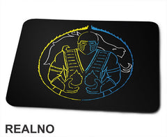 Half Scorpion Half Sub Zero Circle - Mortal Kombat - Podloga za miš