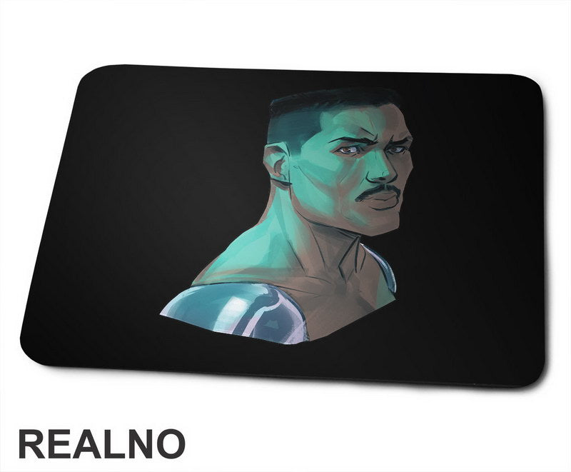 Jax Portrait Illustration - Mortal Kombat - Podloga za miš