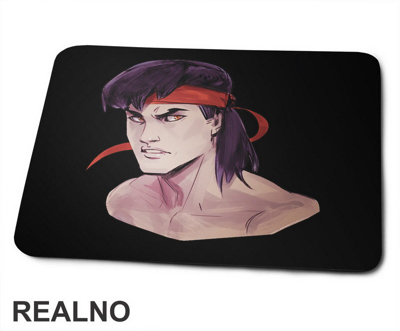 Liu Kang Portrait Illustration - Mortal Kombat - Podloga za miš