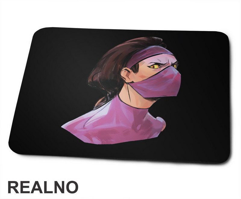 Mileena Portrait Illustration - Mortal Kombat - Podloga za miš
