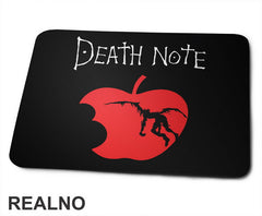 Red Apple And Logo - Death Note - Podloga za miš